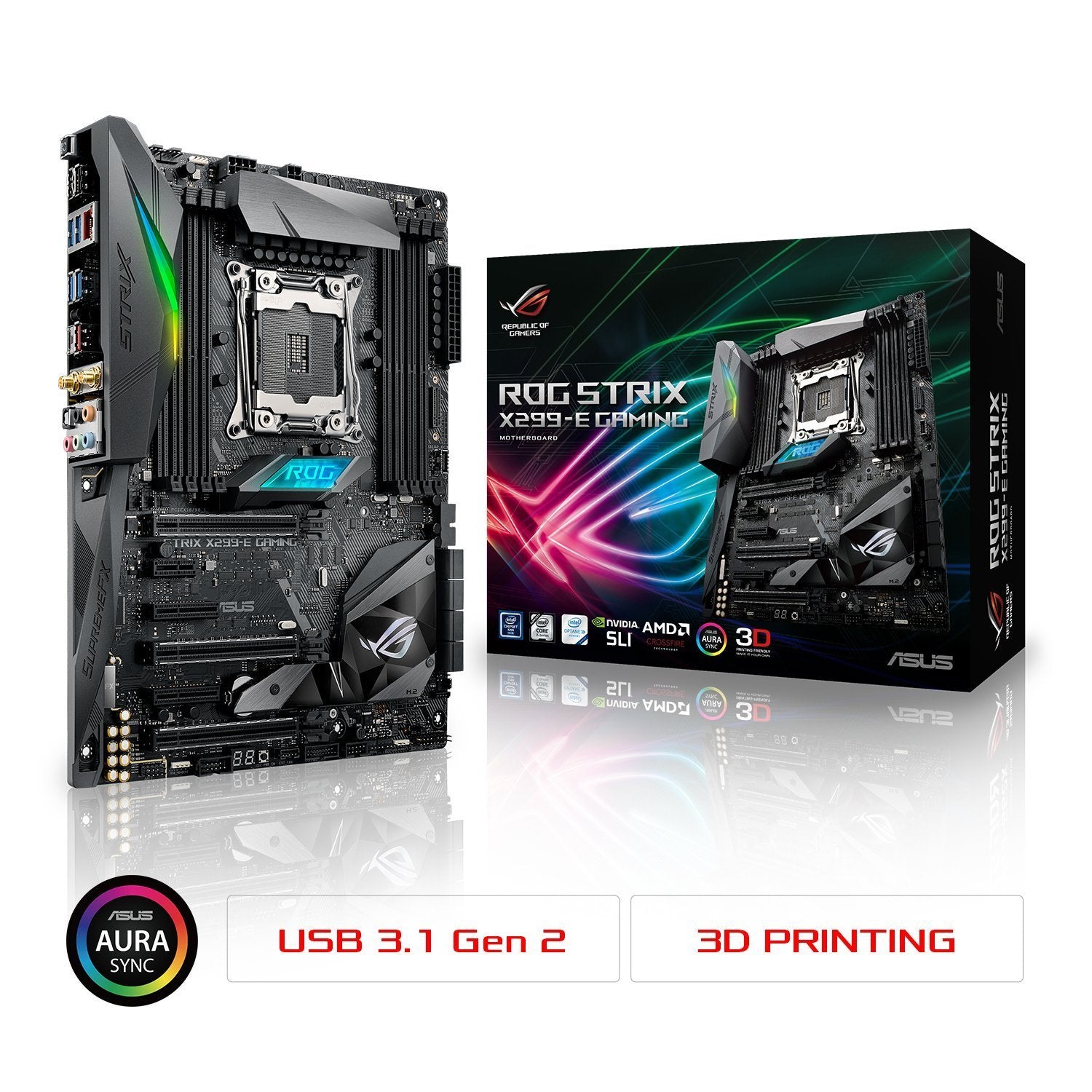 Asus ROG Strix X299 E-Gaming - Intel ATX Motherboard - Store 974 | ستور ٩٧٤