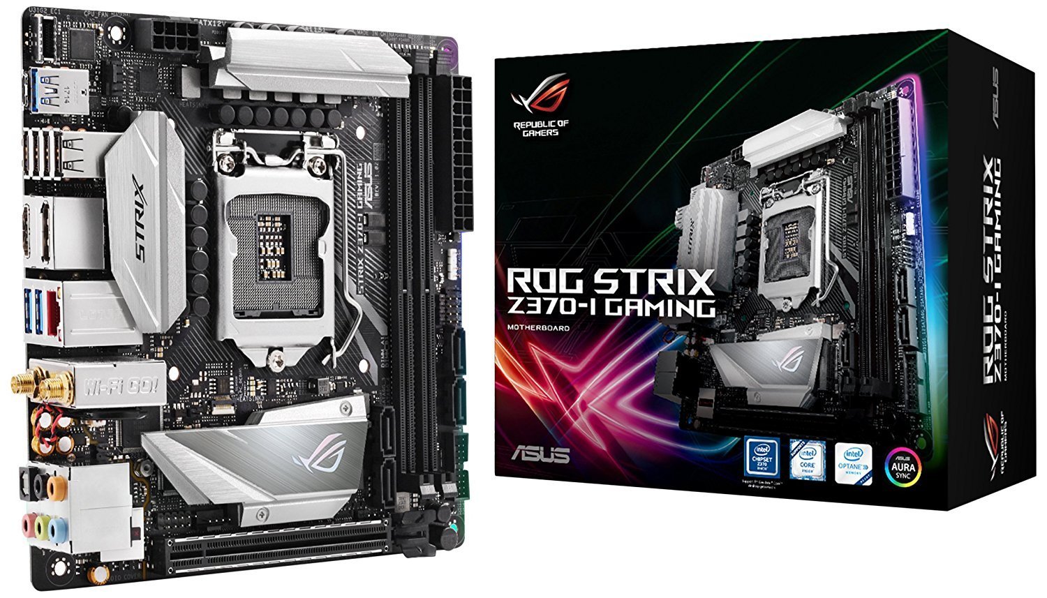 Asus ROG Strix Z370-I - Mini ITX Motherboard - Store 974 | ستور ٩٧٤