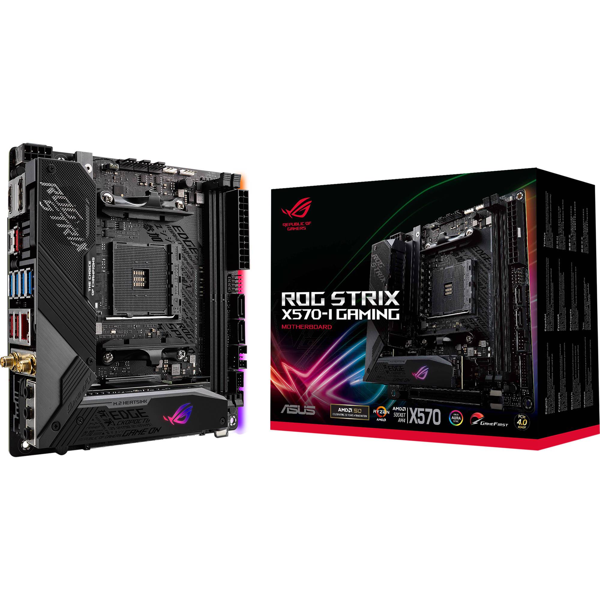 Asus X570-I ROG Strix AMD AM4 Mini-ITX Motherboard - Store 974 | ستور ٩٧٤