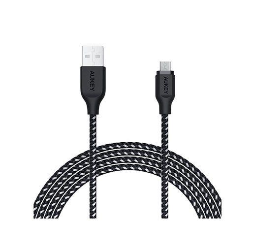 AUKEY AMB1 USB 2.0 Micro USB Cable 1.2M - Black - Store 974 | ستور ٩٧٤