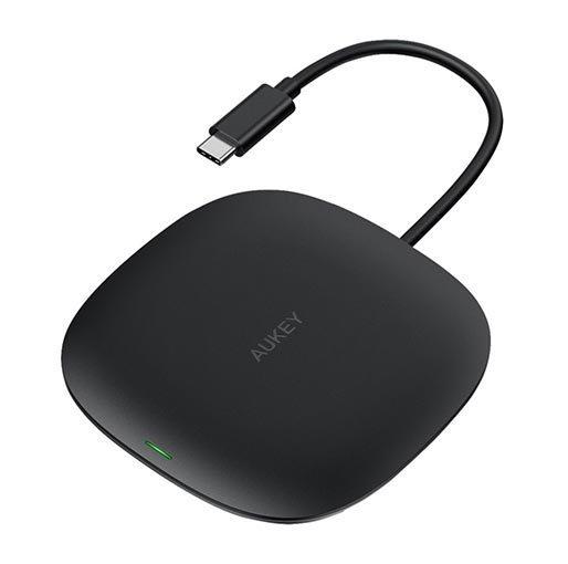 AUKEY C70 Unity Wireless 100W 5 in 1 Hub with Q1 Wireless Charging - شاحن AUKEY C70 Unity Wireless 100W 5 in 1 Hub with Q1 Wireless Charging - شاحن