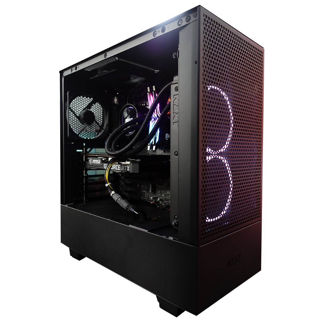 (Pre-Built) Gaming PC intel i5-12400F w/ MSI RTX 3060 Ventus 2X OC & NZXT H510 Flow - Black - Store 974 | ستور ٩٧٤