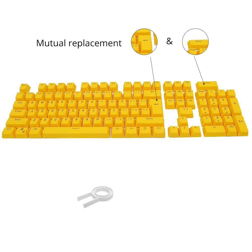 Bossi 104 Key PBT Keycaps - Yellow - Store 974 | ستور ٩٧٤