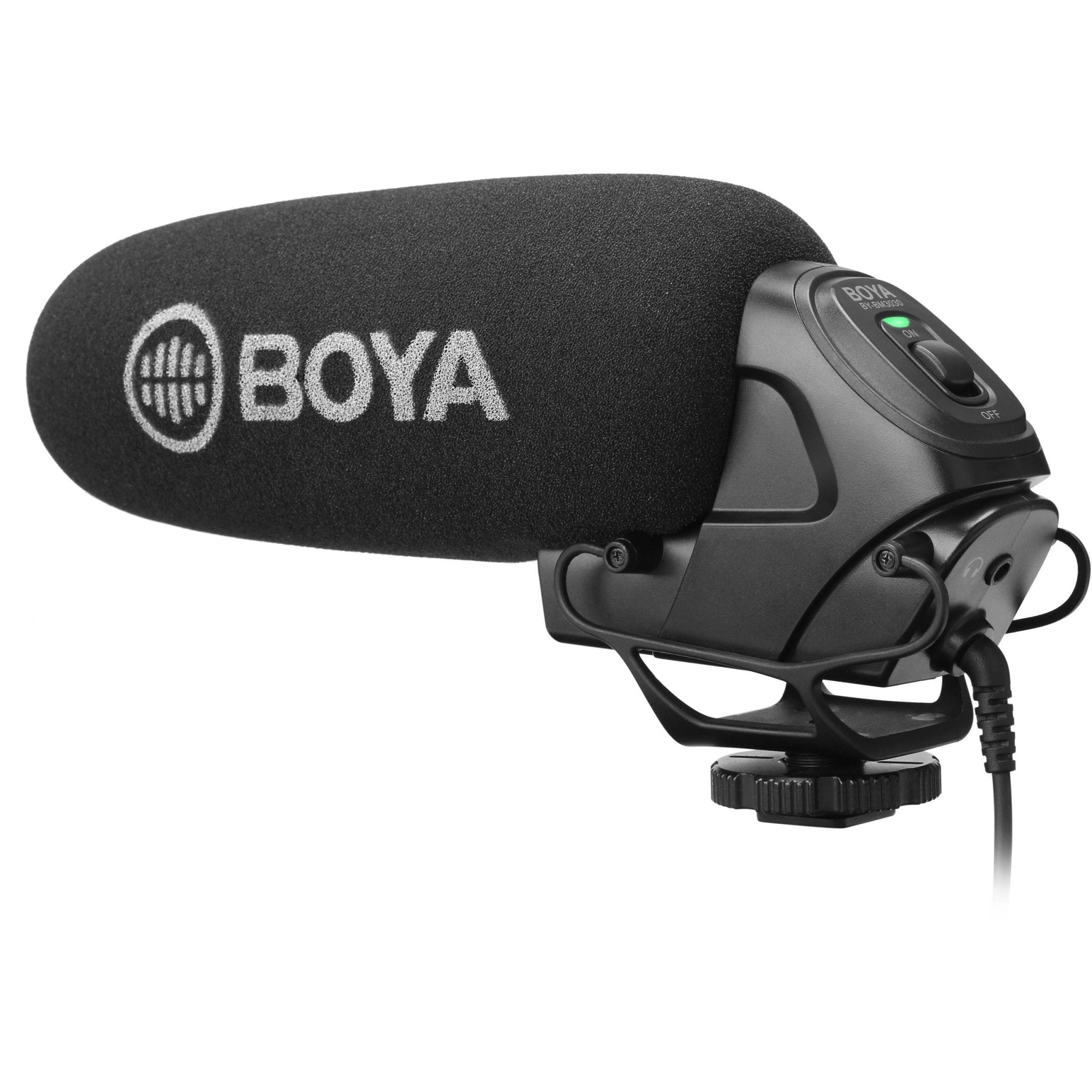 Boya BY-BM3030 On-Camera Supercardioid Shotgun Microphone - Store 974 | ستور ٩٧٤