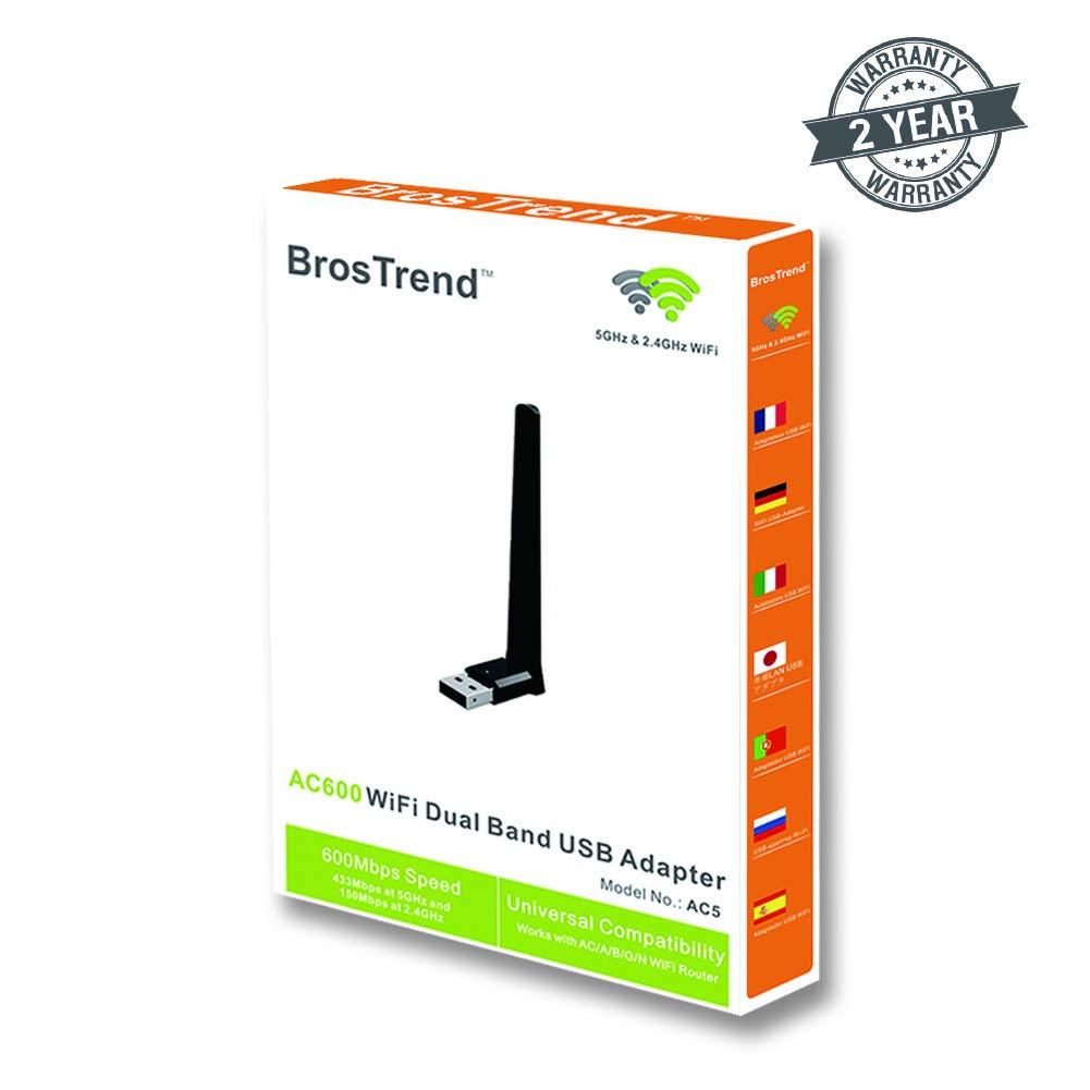 BrosTrend AC600 WiFi Dual Band USB Adapter - Store 974 | ستور ٩٧٤