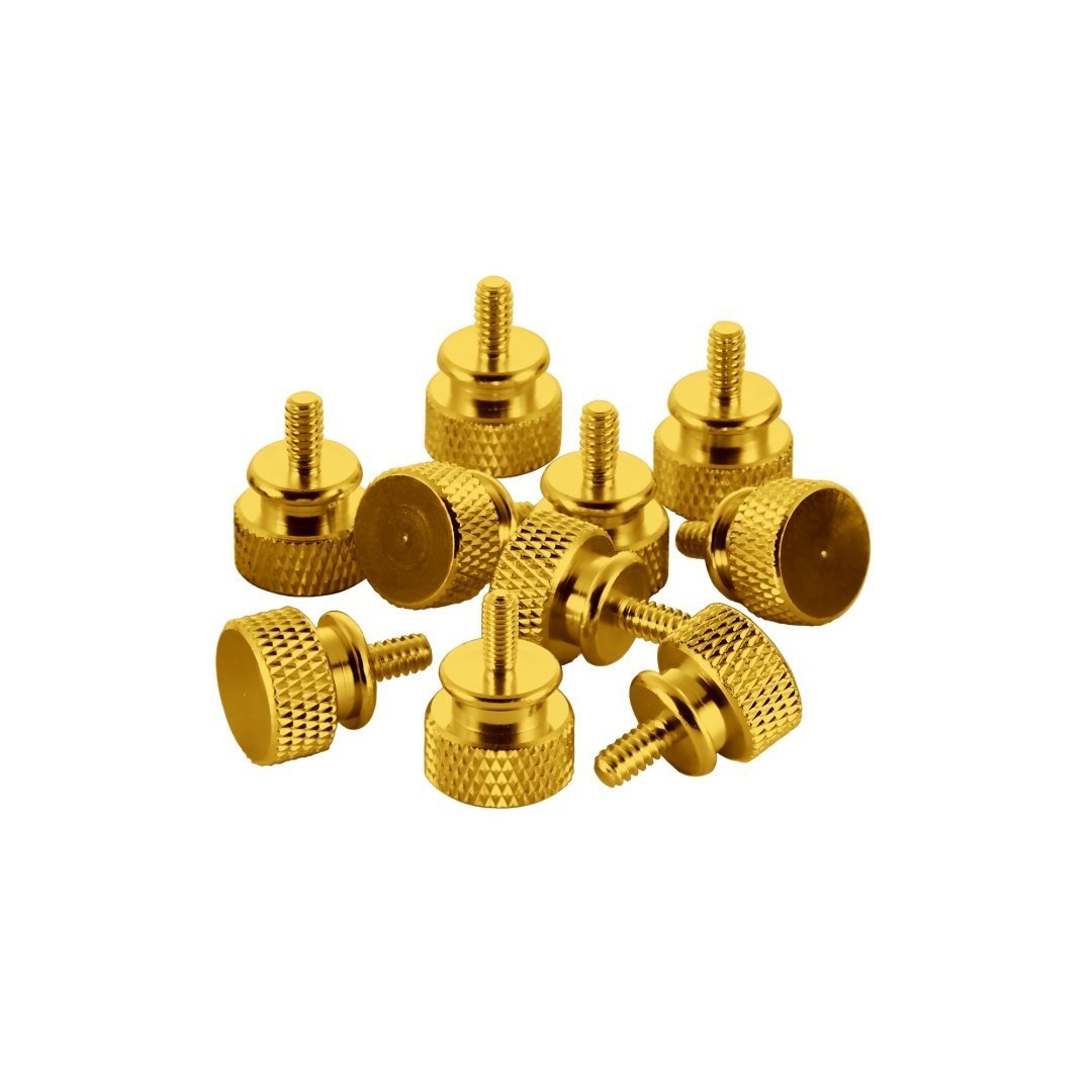 CableMod Anodized Aluminum Thumbscrews 10 Pack- Gold - Store 974 | ستور ٩٧٤