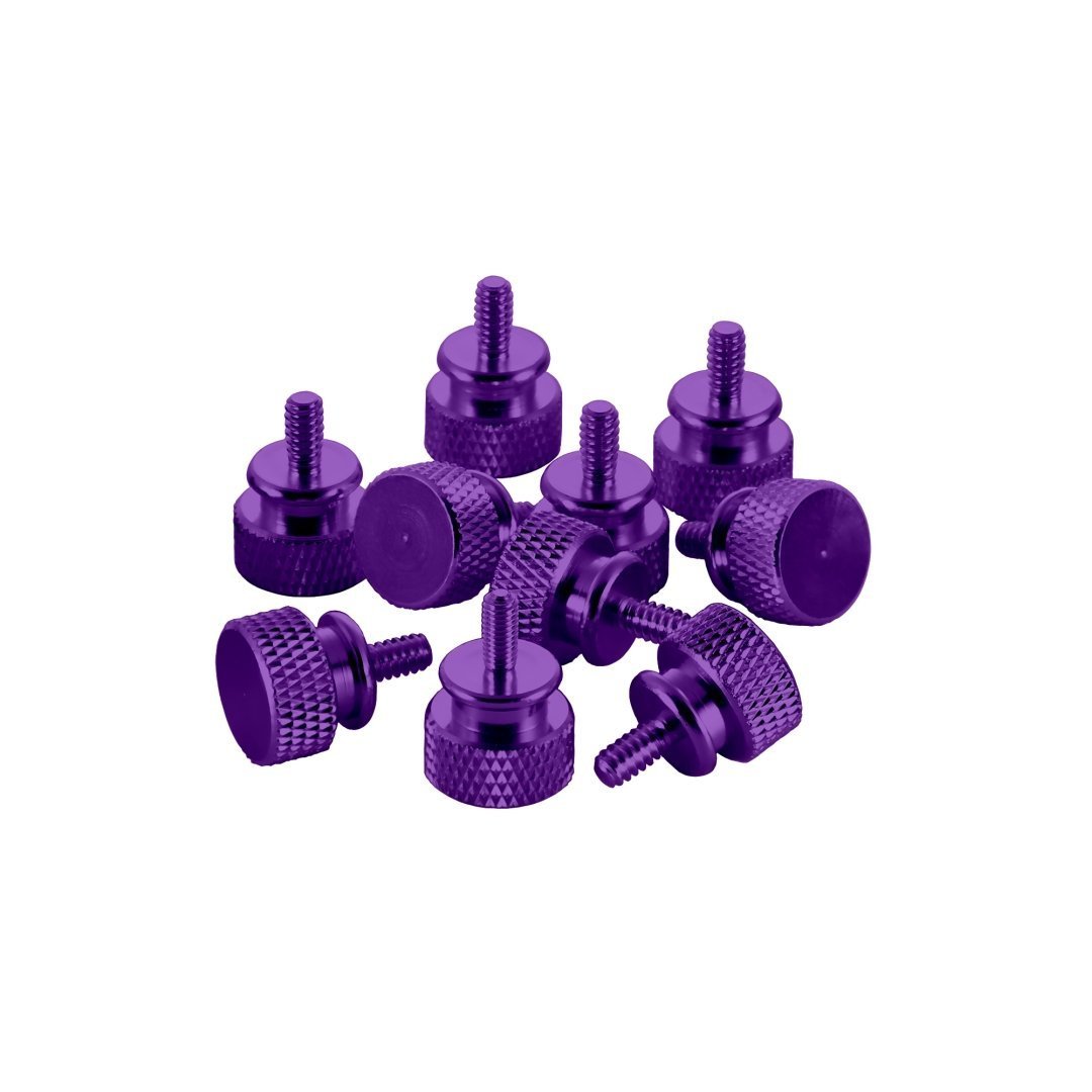 CableMod Anodized Aluminum Thumbscrews 10 Pack - Purple - Store 974 | ستور ٩٧٤