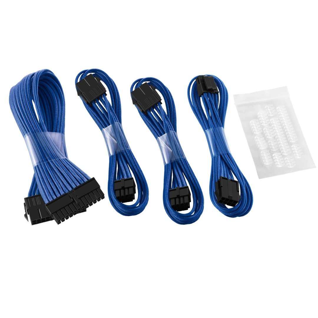 CableMod - Basic ModFlex Dual 6+2 Sleeved Cable Extensions - Blue - كابل CableMod - Basic ModFlex Dual 6+2 Sleeved Cable Extensions - Blue - كابل