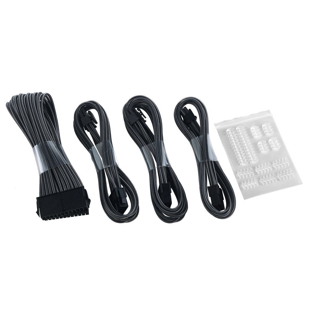 CableMod - Basic ModFlex Dual 6+2 Sleeved Cable Extensions - Carbon - Store 974 | ستور ٩٧٤