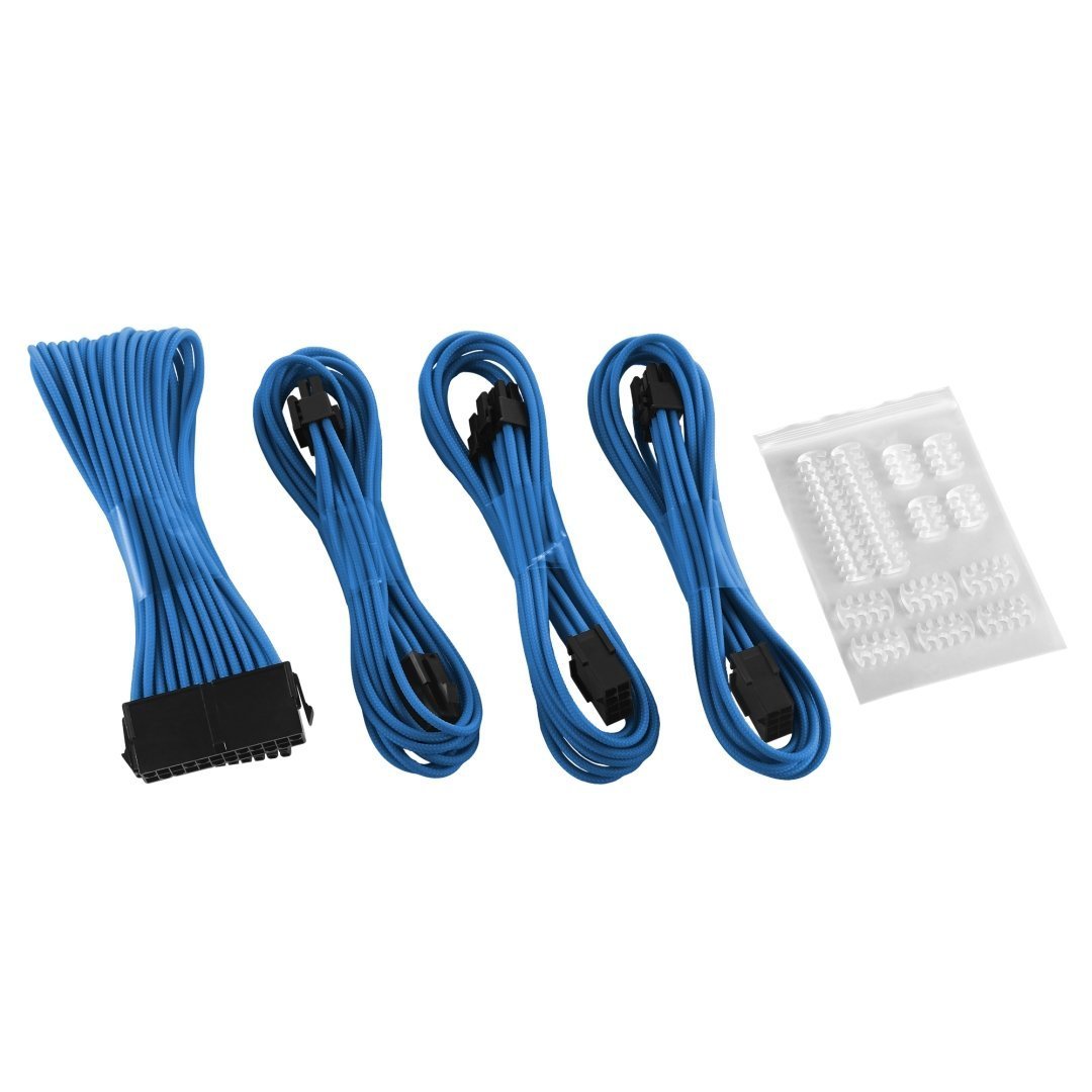 CableMod - Basic ModFlex Dual 6+2 Sleeved Cable Extensions - Light Blue - Store 974 | ستور ٩٧٤