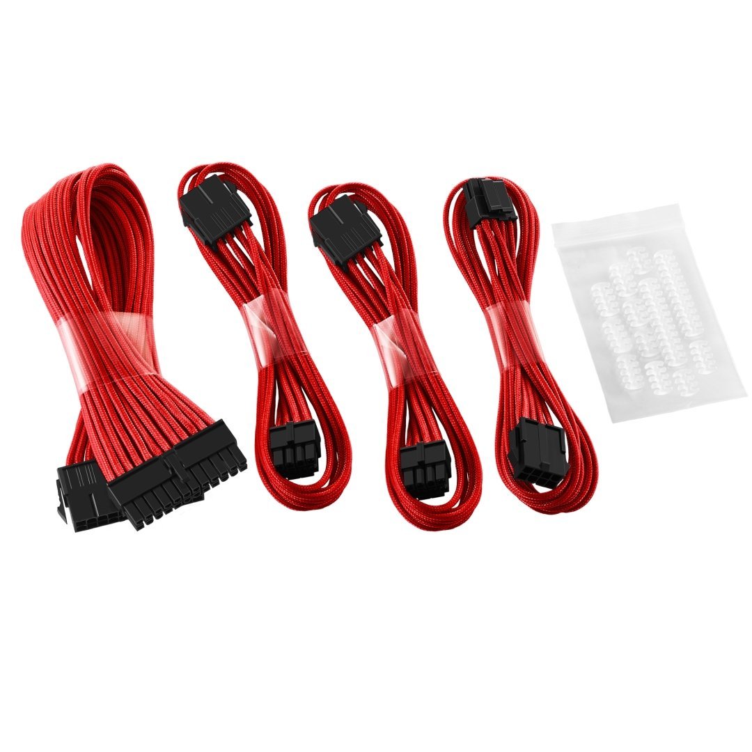CableMod - Basic ModFlex Dual 6+2 Sleeved Cable Extensions - Red - Store 974 | ستور ٩٧٤