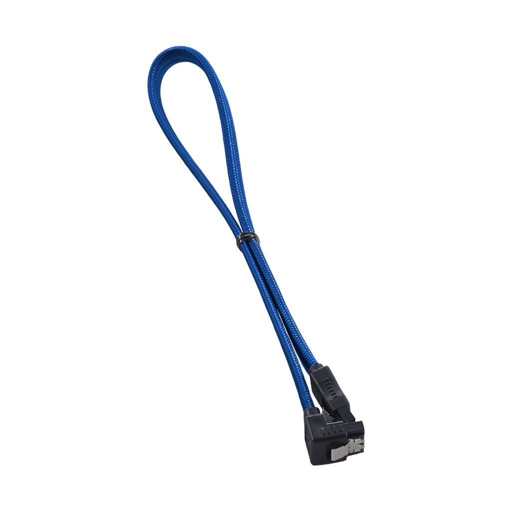 CableMod - ModFlex 180° SATA Cable 30cm - Blue - Store 974 | ستور ٩٧٤