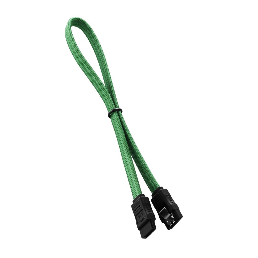 CableMod - ModFlex 180° SATA Cable 60cm - Green - Store 974 | ستور ٩٧٤