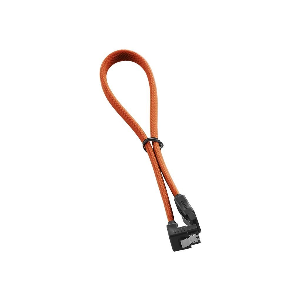 CableMod - ModFlex 90°SATA Cable 30cm - Orange - Store 974 | ستور ٩٧٤