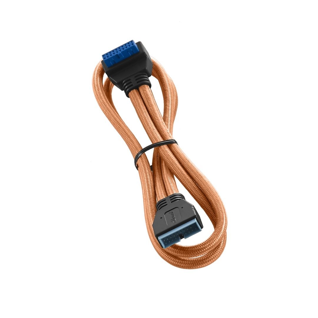 CableMod ModFlex Right Angle Internal USB 3.0 Extension 50cm - Orange - كابل CableMod ModFlex Right Angle Internal USB 3.0 Extension 50cm - Orange - كابل
