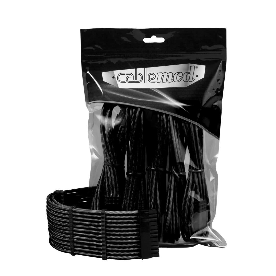 CableMod - ModMesh PRO Dual 8 pin PCI-E Sleeved Cable Extensions - Black - كابل CableMod - ModMesh PRO Dual 8 pin PCI-E Sleeved Cable Extensions - Black - كابل