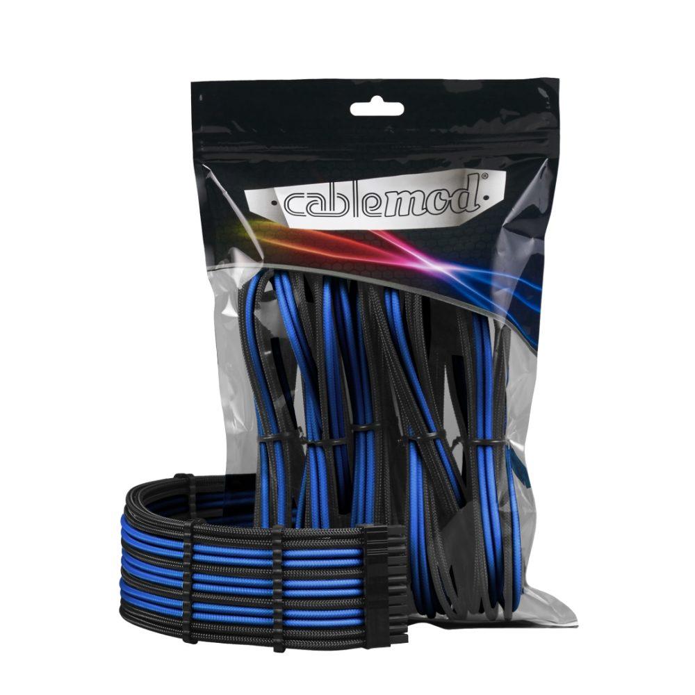Cablemod - Modmesh Pro Dual 8 pin pci -e sleeved extensions - Black/Blue - كAbl