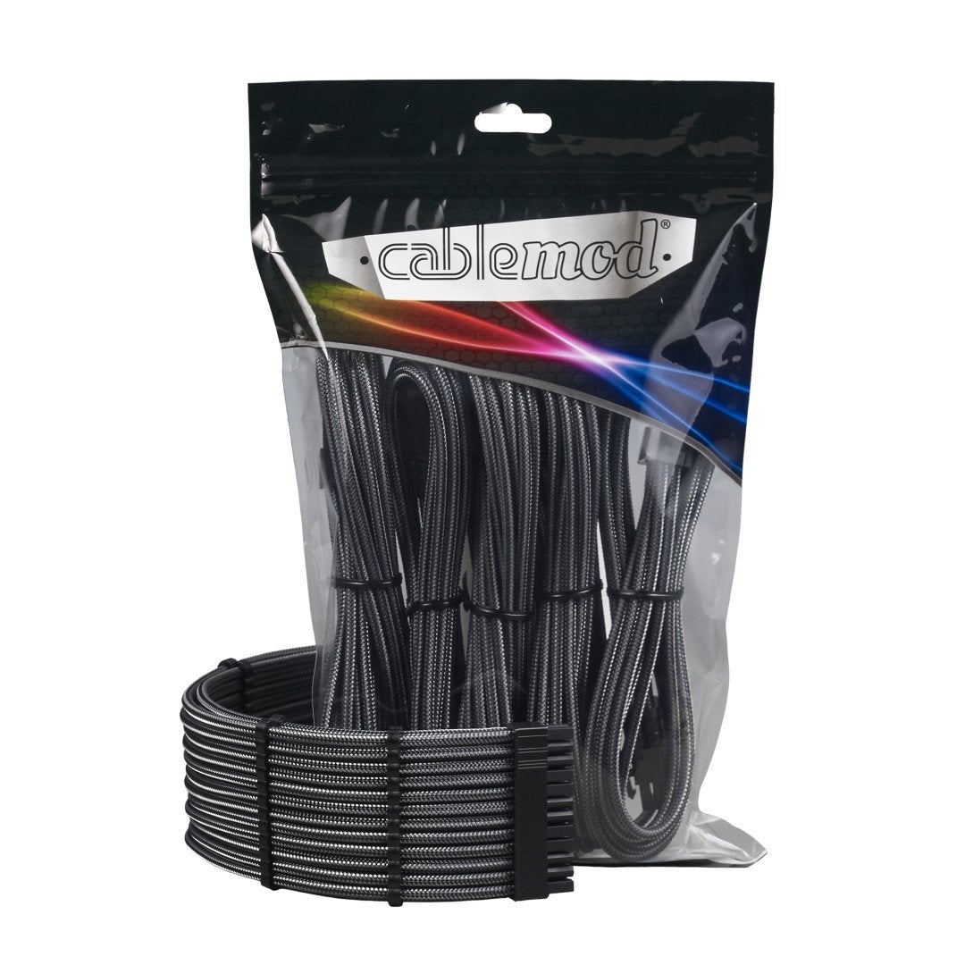 CableMod - ModMesh PRO Dual 8 pin PCI-E Sleeved Cable Extensions - Carbon - Store 974 | ستور ٩٧٤