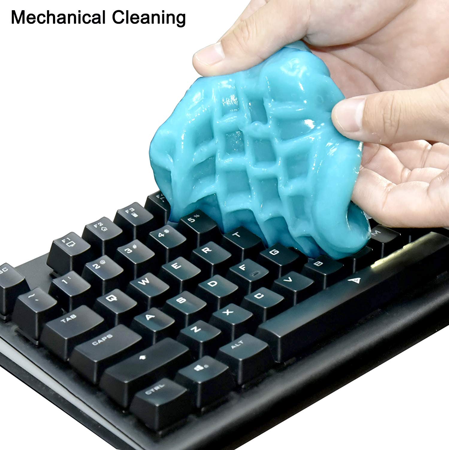 Color Coral Universal Dust Cleaning Gel for Keyboard - Sky Blue - Store 974 | ستور ٩٧٤