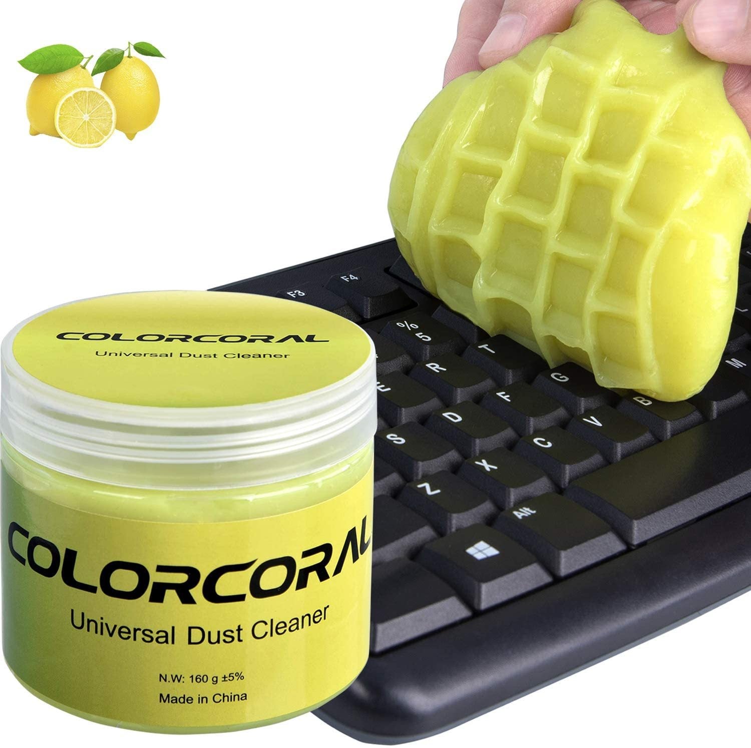 ColorCoral Universal Dust Cleaning Gel for Keyboard - Yellow - Store 974 | ستور ٩٧٤