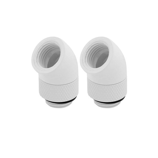 Corsair Hydro X Series 45 ° Rotary Adapter Twin Pack - Glossy - و WoصlaT أnabieb Corsair Hydro X Series 45 ° Rotary Adapter Twin Pack - Glossy - و WoصlaT أnabieb