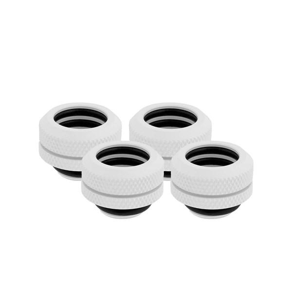Corsair Hydro X Series XF Hardline 14mm Compression Fittings 4 Pack - White - Store 974 | ستور ٩٧٤