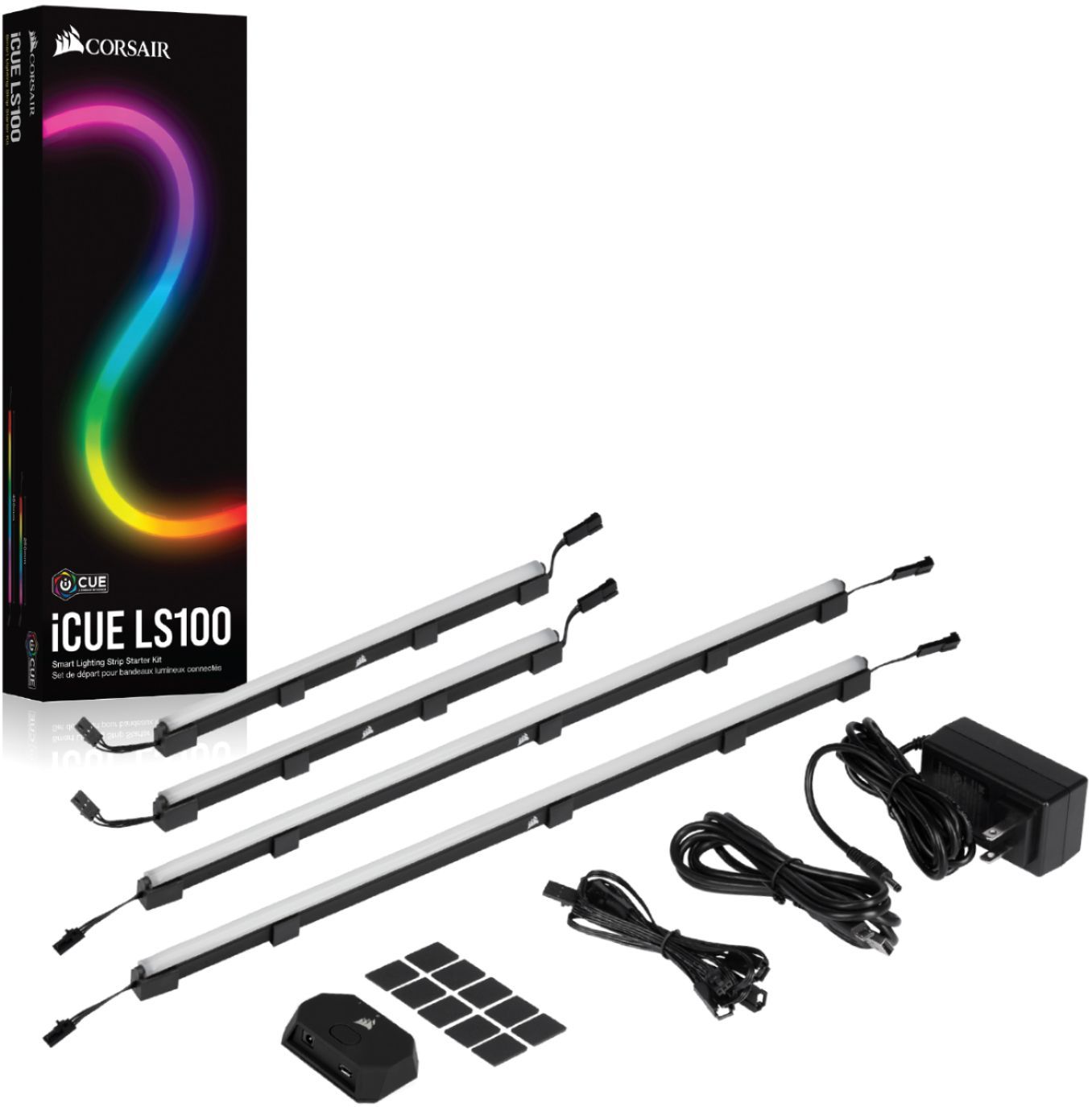 Corsair ICUE LS100 SMART LIGHTING STRIP STARTER - إضAءة Corsair ICUE LS100 SMART LIGHTING STRIP STARTER - إضAءة