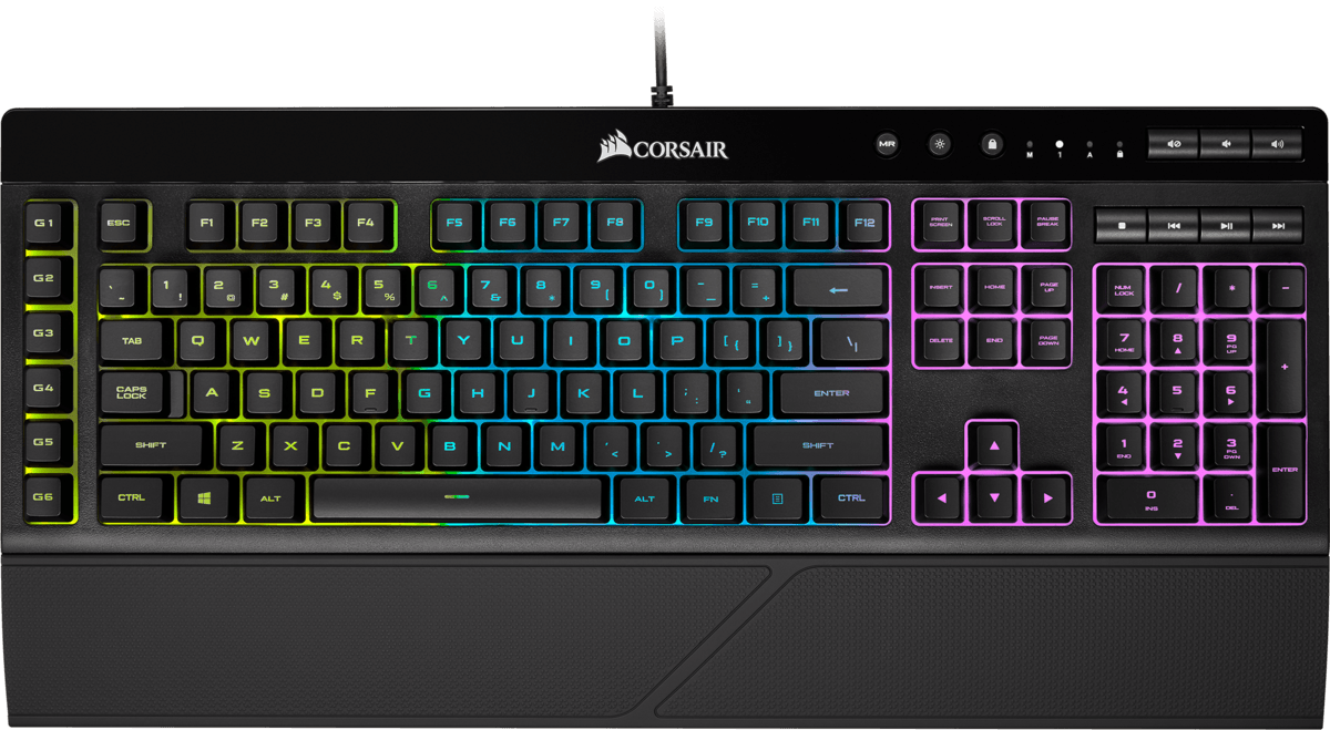 CORSAIR K55 RGB Gaming Keyboard - Black - Store 974 | ستور ٩٧٤
