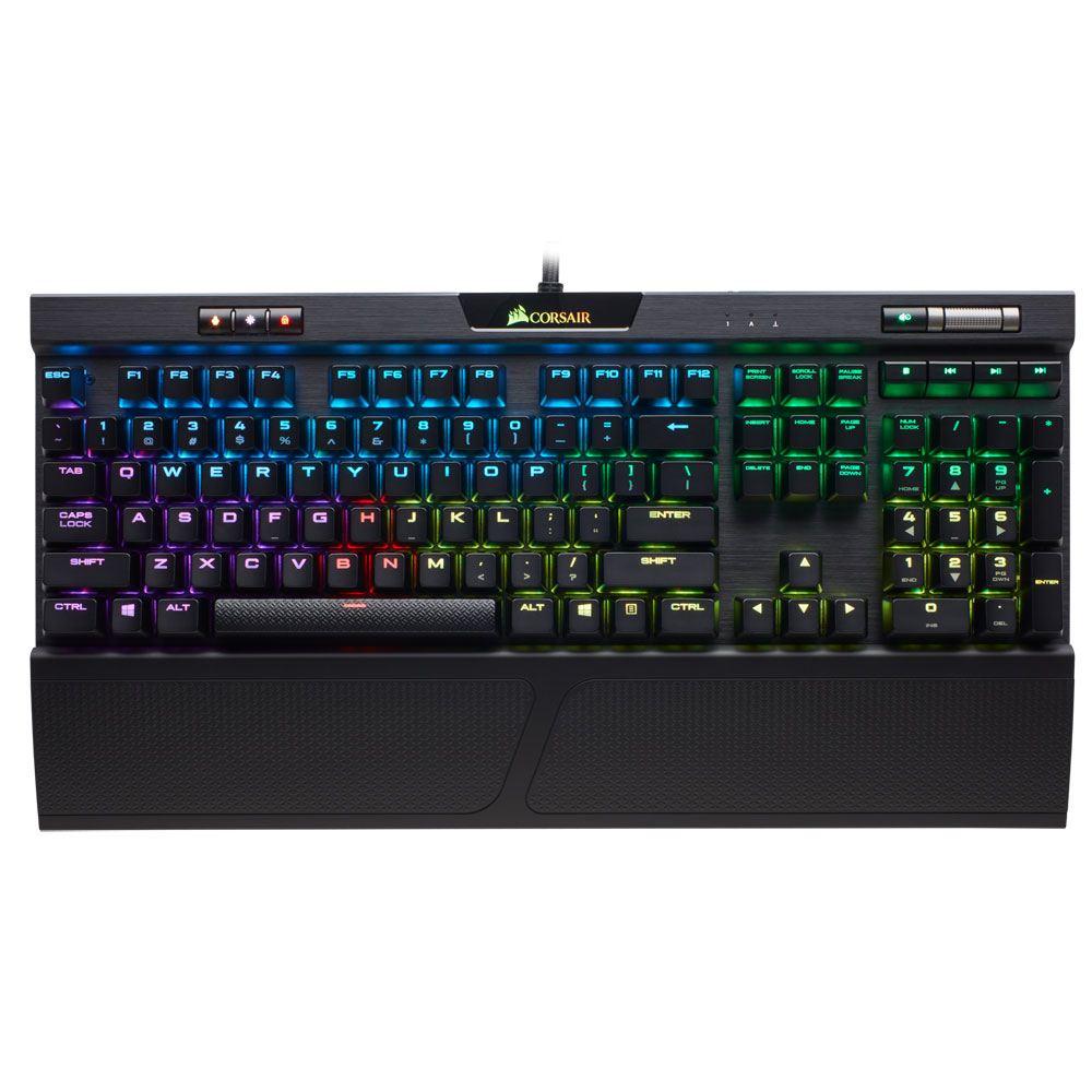 Corsair K70 RGB MK.2 Mechanical Gaming Keyboard - USB Passthrough & Media Controls - Linear & Quiet - Cherry MX Red - Store 974 | ستور ٩٧٤
