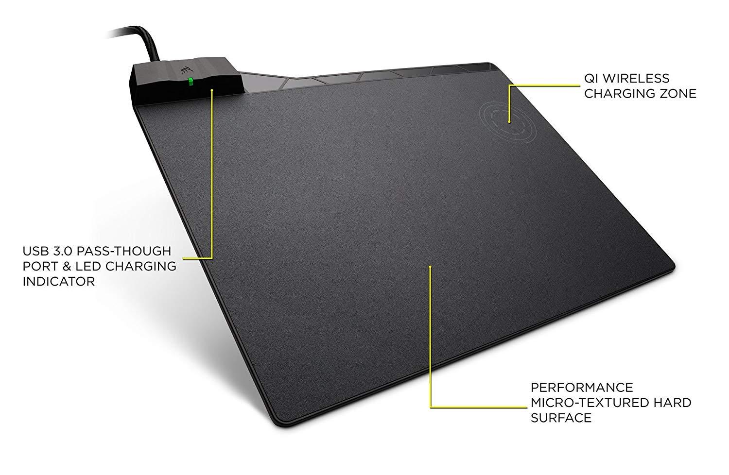 Corsair MM1000 Wireless Charging Gaming Mouse Pad - Store 974 | ستور ٩٧٤