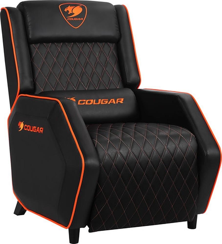 Cougar Ranger Gaming Sofa Recliner Orange Black مقعد ألعاب