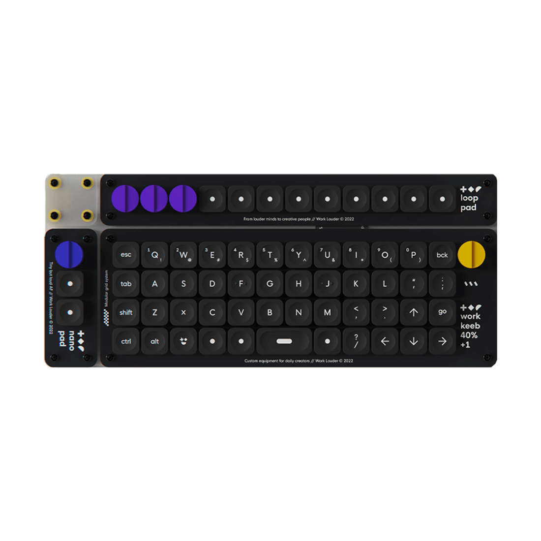 Work Louder Creator Board Wired Keyboard - Choco Brown - لوحة مفاتيح - Store 974 | ستور ٩٧٤