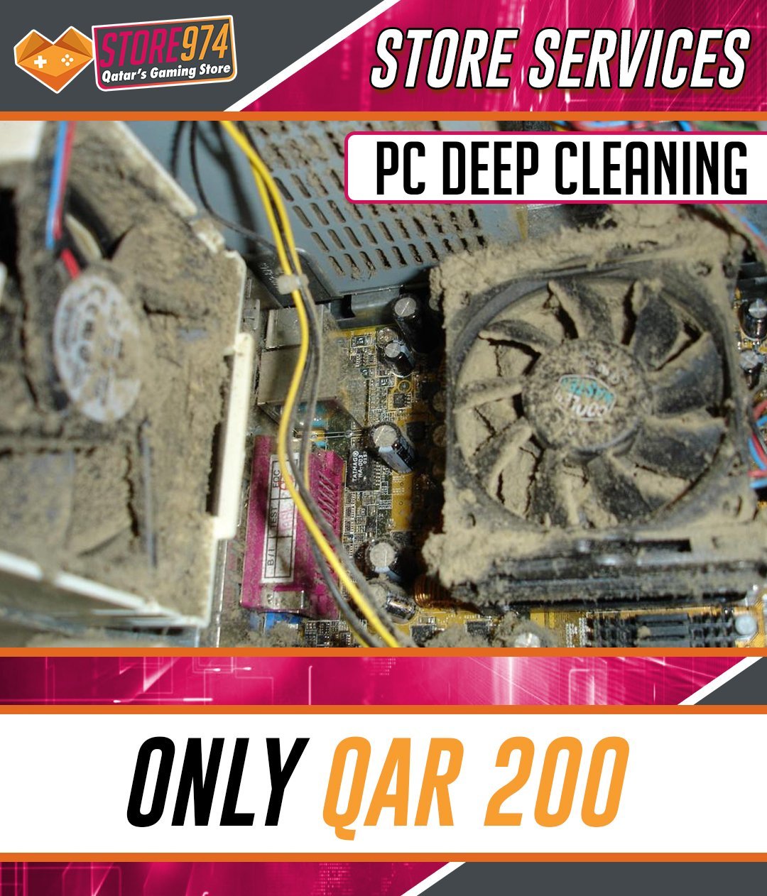 Deep PC Cleaning Service - Store 974 | ستور ٩٧٤