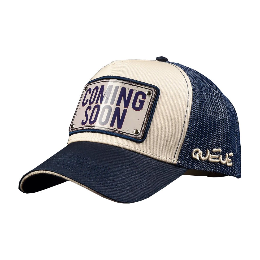 Queue Caps Coming Soon Cap - Blue & White - قبعة