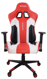 Dragon War GC-007 Massage Gaming Chair - Red/White - Store 974 | ستور ٩٧٤