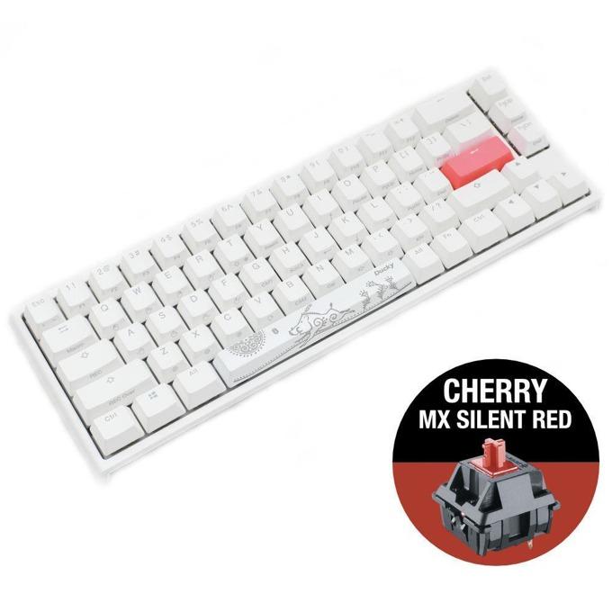 Ducky One 2 SF White RGB Mechanical Keyboard-Cherry Silent Red Switch - Store 974 | ستور ٩٧٤