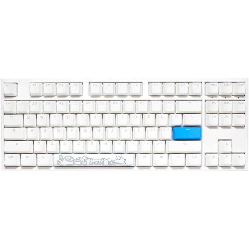 Ducky One 2 TKL Pure White Mechanical Keyboard-Cherry RGB Red switch - Store 974 | ستور ٩٧٤