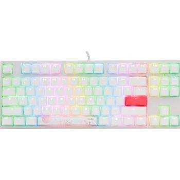 Ducky One 2 TKL Pure White Mechanical Keyboard- Cherry RGB Speed switch - Store 974 | ستور ٩٧٤