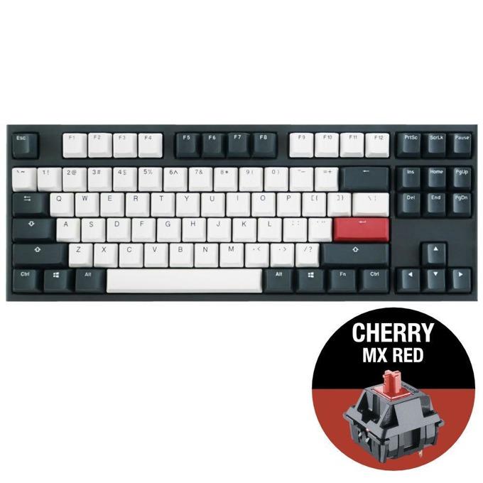 Ducky One 2 Tuxedo TKL Mechanical Keyboard-Cherry MX Red - Store 974 | ستور ٩٧٤