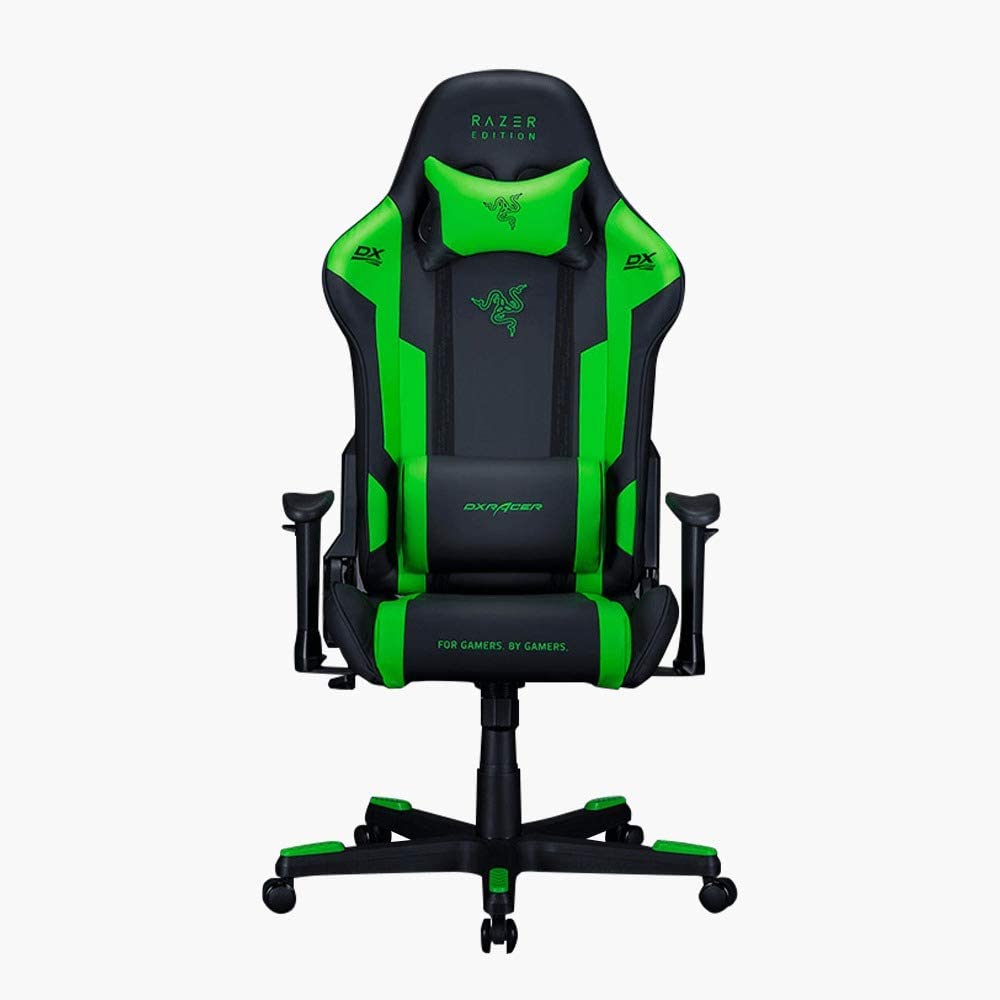 DXRacer RAZER Special Edition Gaming Chair - Green/Black - Store 974 | ستور ٩٧٤