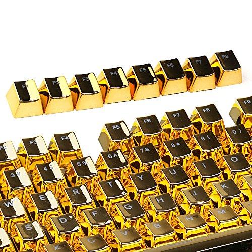 E-Element 104 Key Cherry MX Keycaps - Gold Plated - Store 974 | ستور ٩٧٤