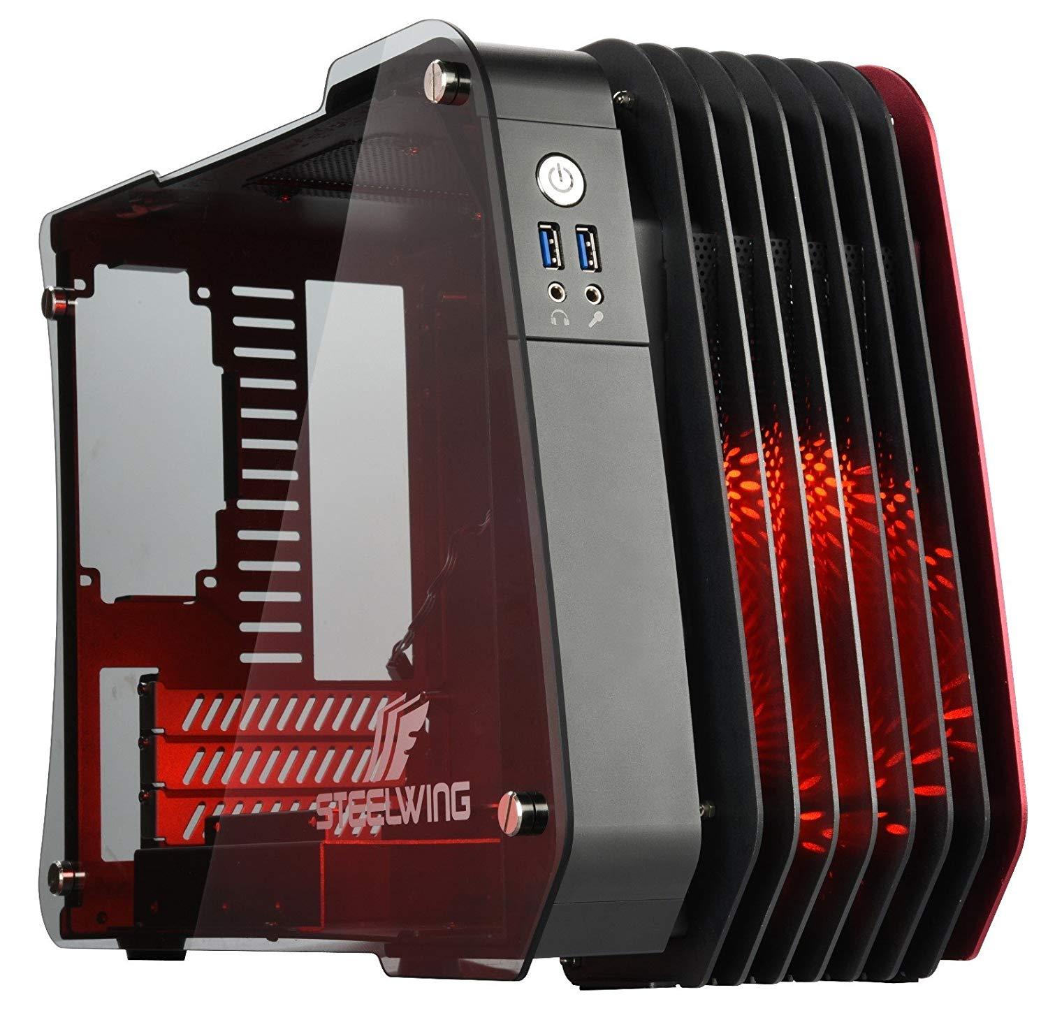Enermax Steelwing Micro ATX Mid Tower Case - Red - صnadoق Enermax Steelwing Micro ATX Mid Tower Case - Red - صnadoق