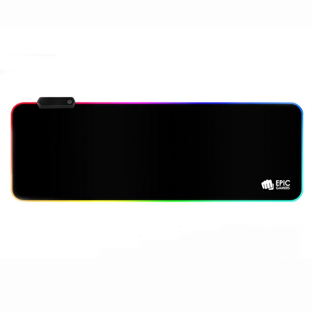 اللاعبون الملحميون RGB Gaming Mouse Pad - أسود -
