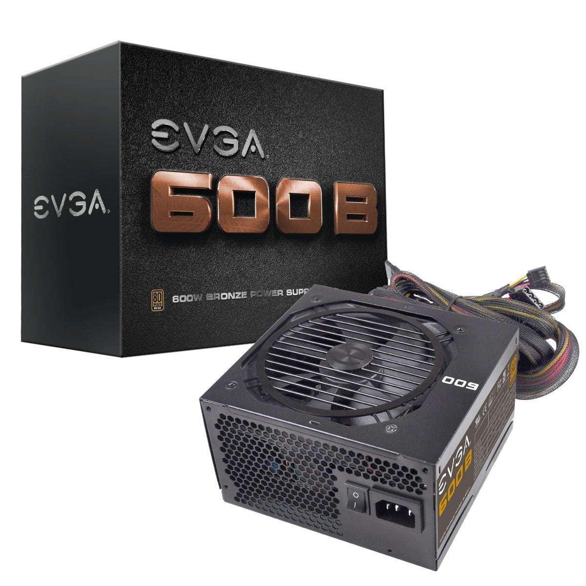 EVGA 600 B1 Non-Modular 600W PSU, 80 Plus Bronze - Store 974 | ستور ٩٧٤
