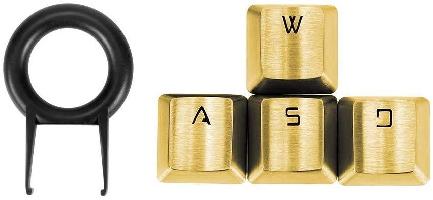 Fitlink 4 Key Stainless Steel Key Caps - Gold - Store 974 | ستور ٩٧٤