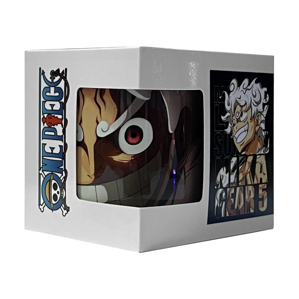 One Piece: Nikka Gear 5 Mug - White & Orange - كأس - Store 974 | ستور ٩٧٤