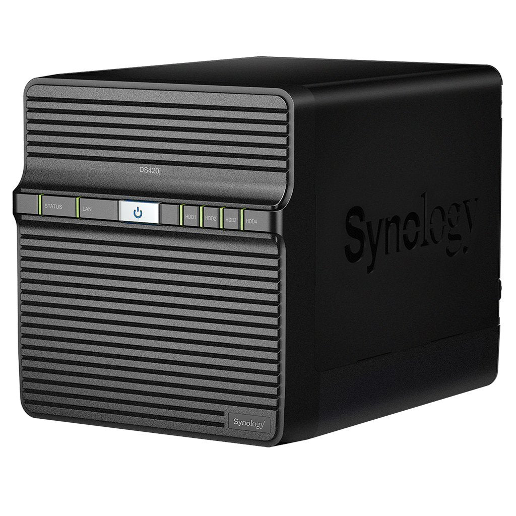 Synology DS420J DiskStation System Network Storage - Black - مساحة