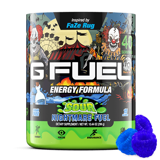 GFuel Energy Formula - Sour Nightmare Fuel Flavor 280g - Store 974 | ستور ٩٧٤
