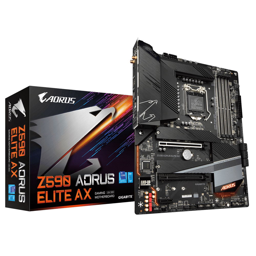 Gigabyte Aorus Z590 Elite AX Gaming Motherboard - Store 974 | ستور ٩٧٤