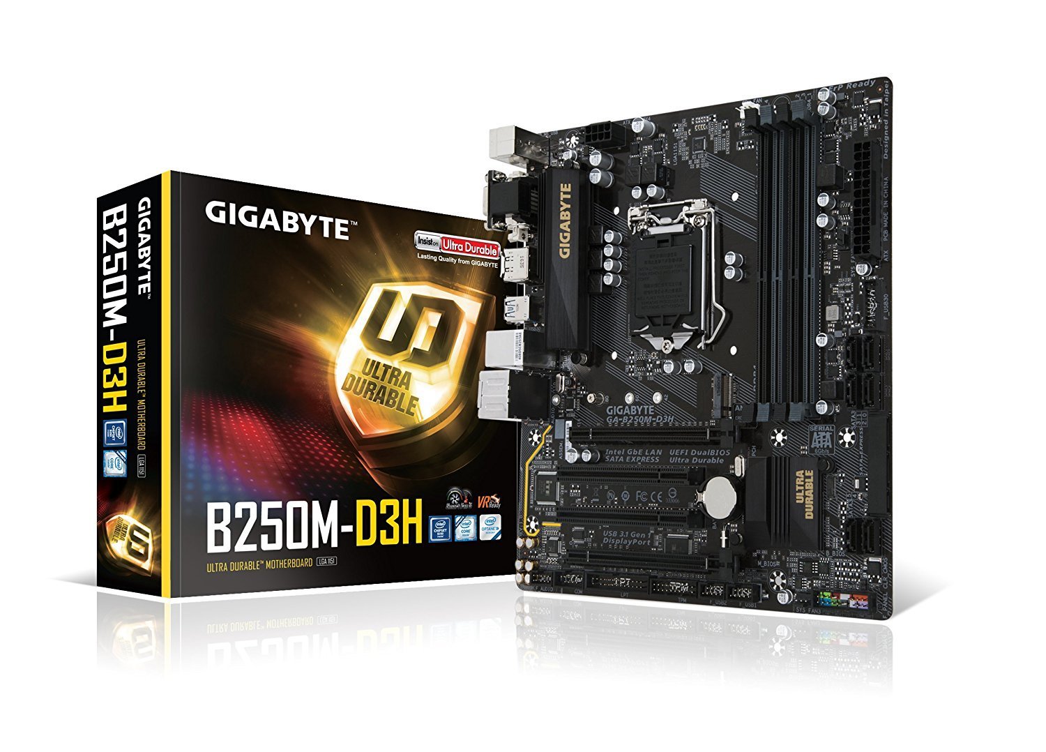 Gigabyte GA-B250M-D3H - Intel Micro ATX Motherboard - Store 974 | ستور ٩٧٤